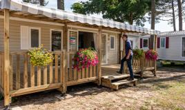 Mobil home au camping Les Dunes de Contis